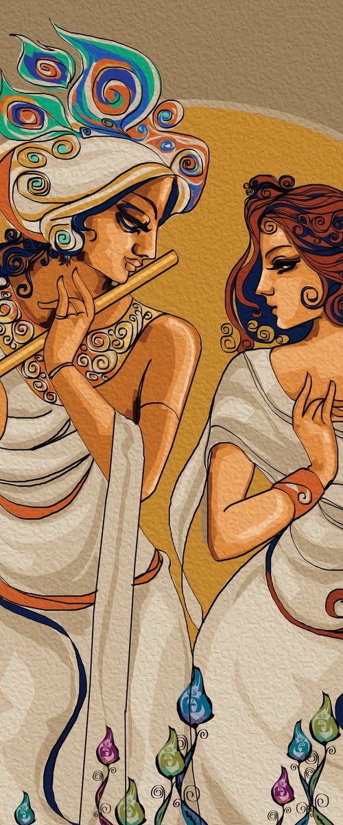 Radha Krishna Samvad by ARTIST GURDISH PANNU