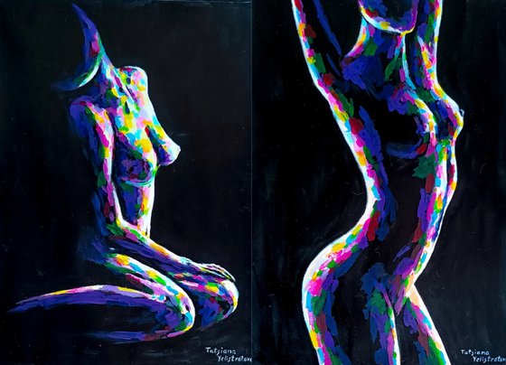 Echoes of the Body. Diptych