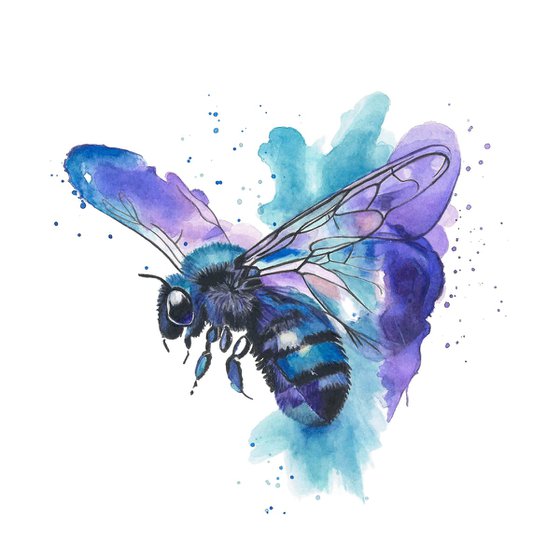 Colourful Bee Painting
