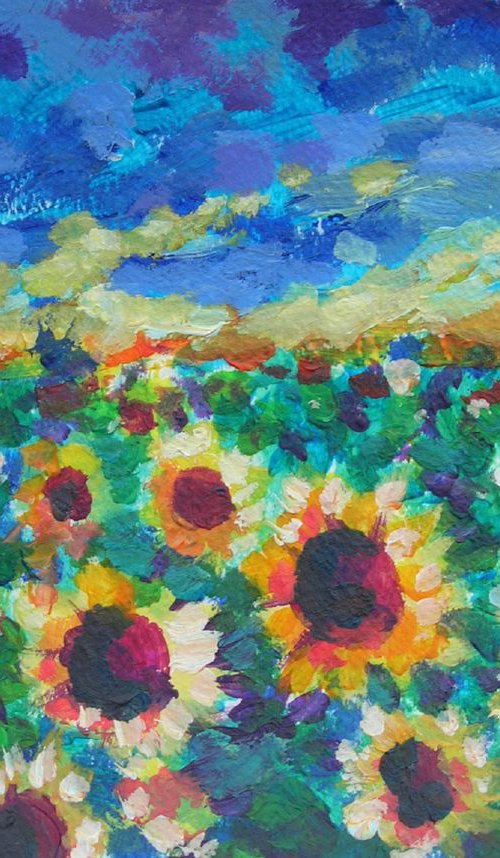 Sunflower fields 2 by Maja Grecic