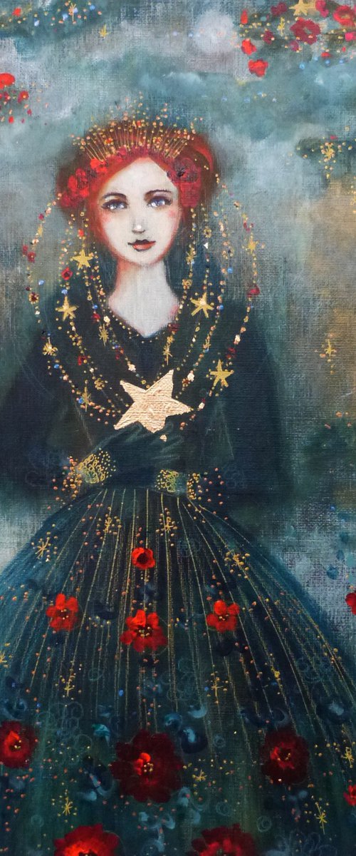 Astraeus 's night. 38x46cm by Loetitia Pillault