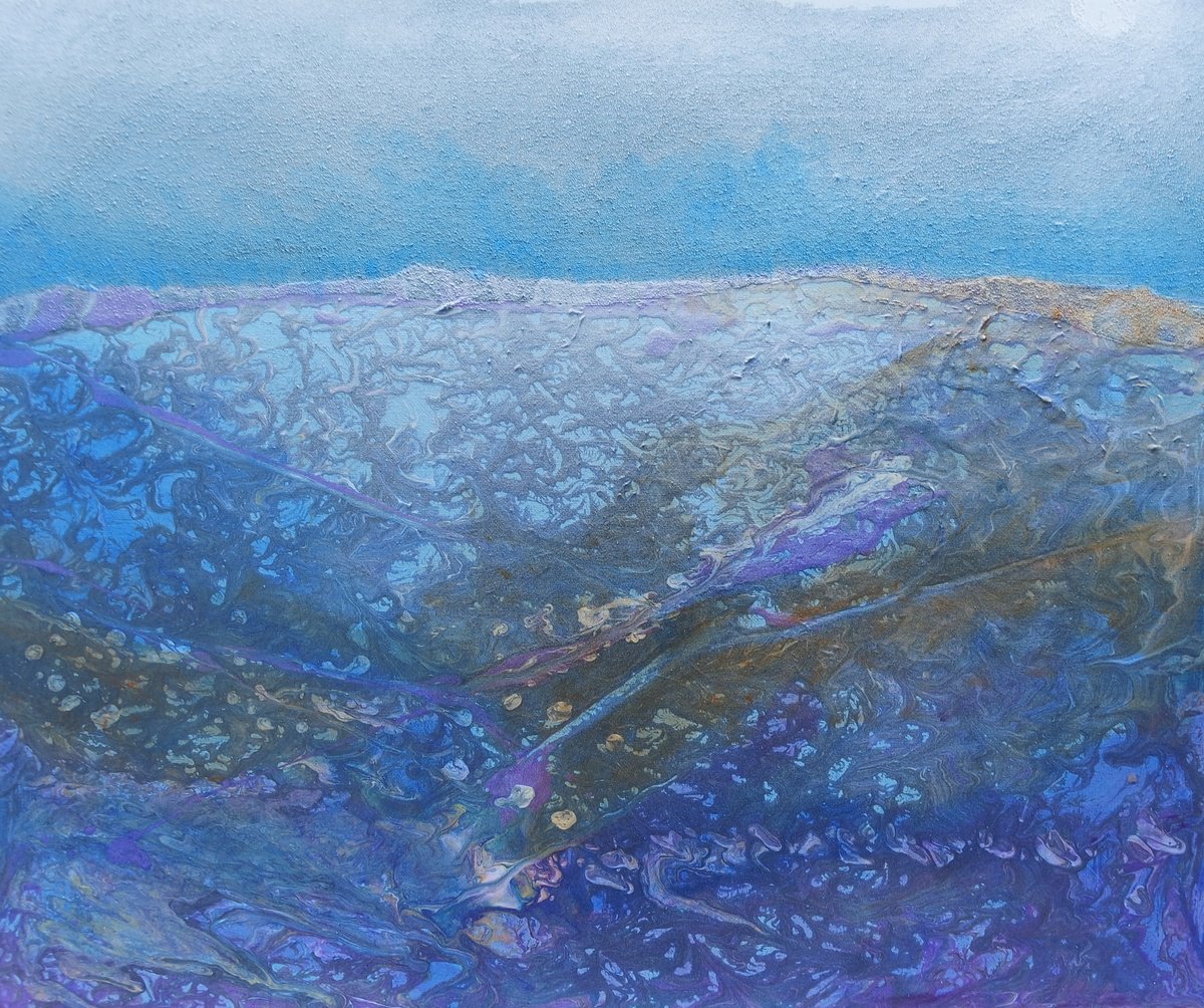 Moonlit Valley Acrylic painting by Paul Edmondson Artfinder