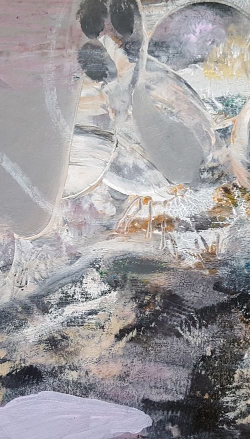 BEAUTIFUL ABSTRACT MINDSCAPE DREAMSCAPE MEMORY OF UNIVERSE SIGNED BY OVIDIU KLOSKA by Kloska Ovidiu