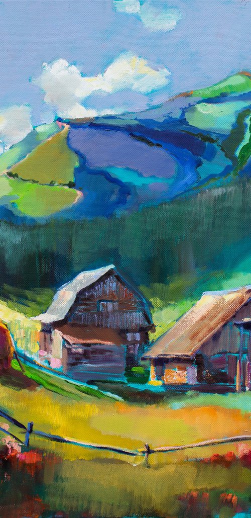 Summer in the mountains by Olha Laptieva