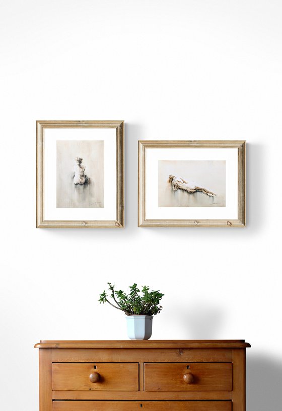 diptych "nude girls"