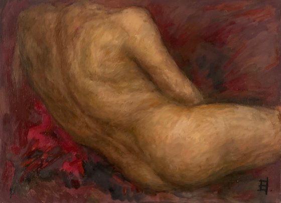Study of a Reclining Body