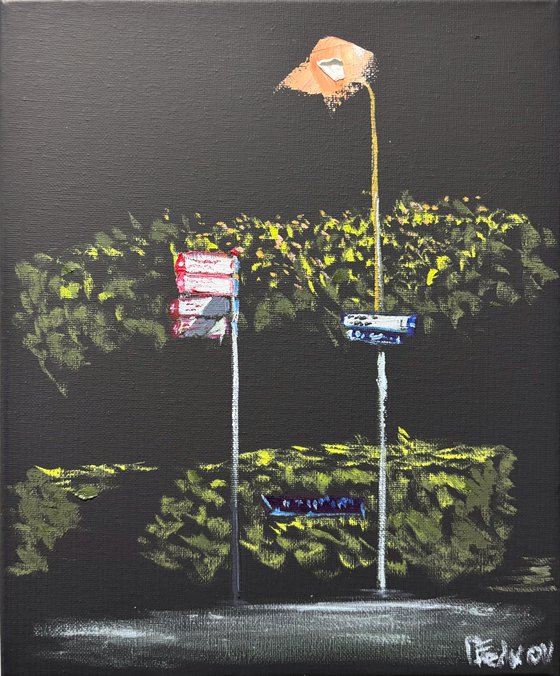 Street Signs in the Dark