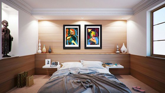 Cubist Portrait of a Woman