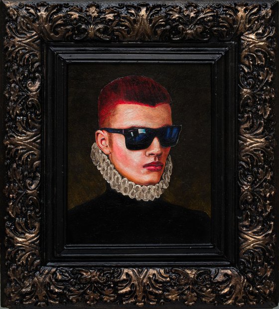 Portrait of a Young Man in Sunglasses