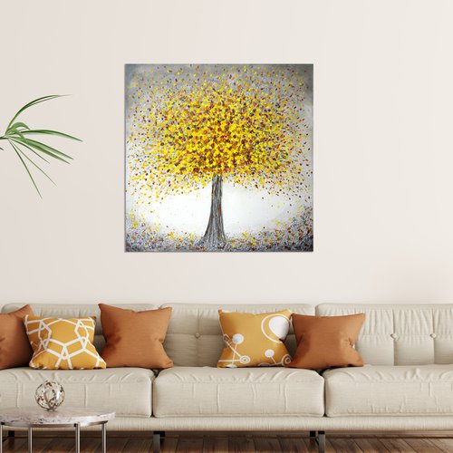 Jubilant Yellow Tree by Amanda Dagg