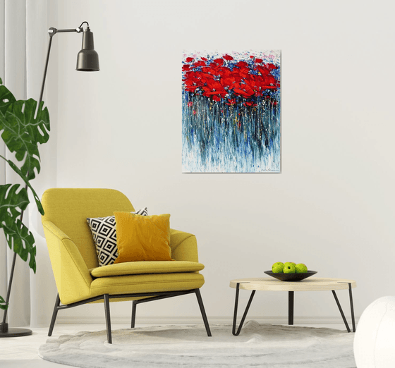 Where Poppies Dance in Rain