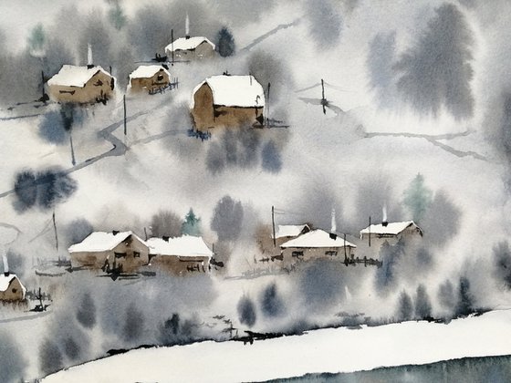 Winter Countryside landscape