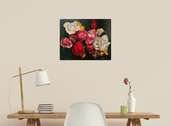 Fantasy of peonies- flowers - still life - home decor