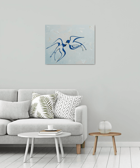 Swallows from Crete 30x24in (76x60cm)