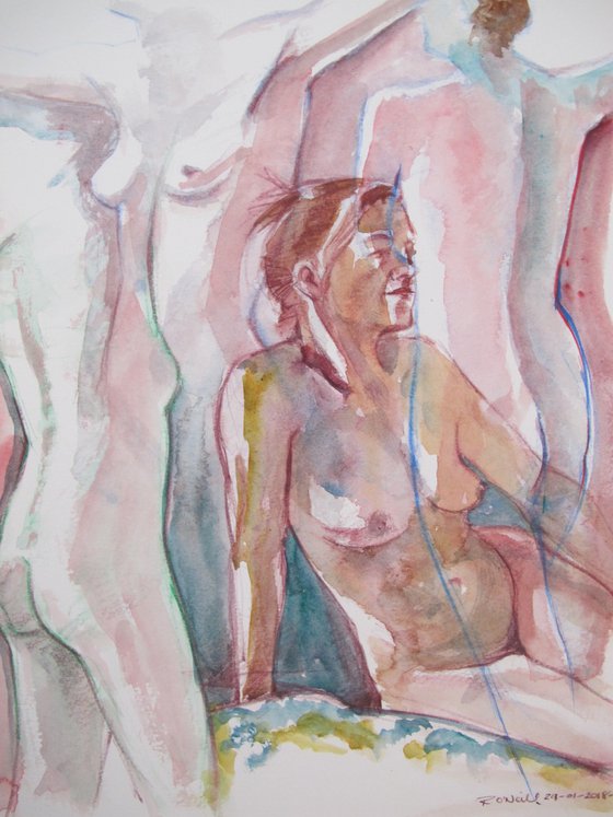 Overlapping nudes