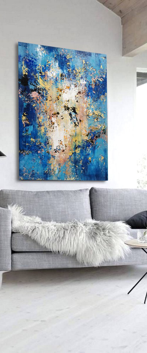 150x100cm. / extra large painting / Abstract 2169 by Alex Senchenko