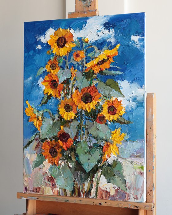 Blooming Sunflowers