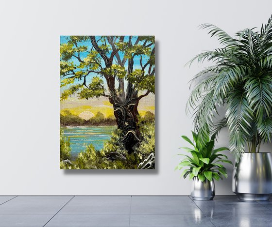 Tree Spirit on a Mini Canvas