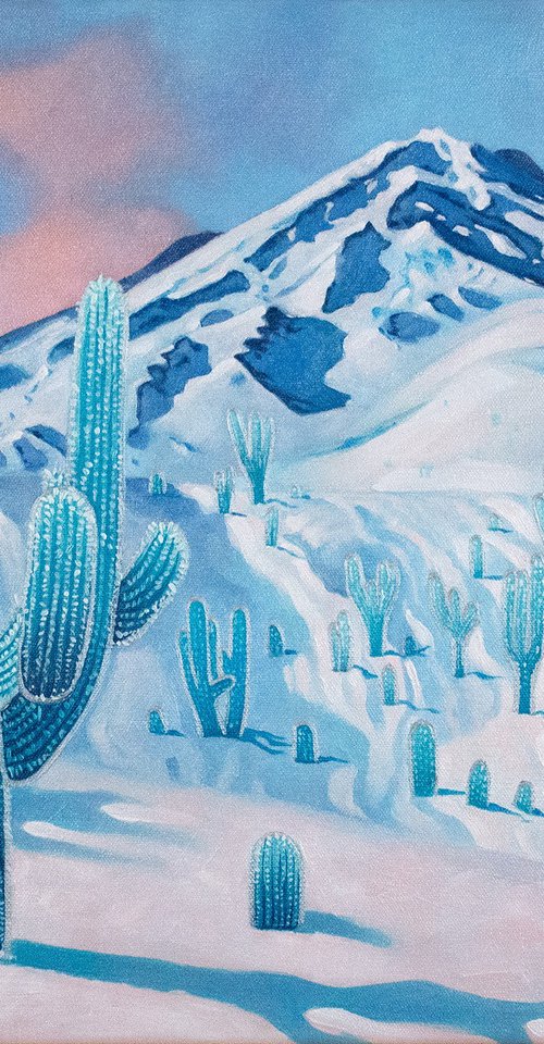 Frozen cactus by Yue Zeng