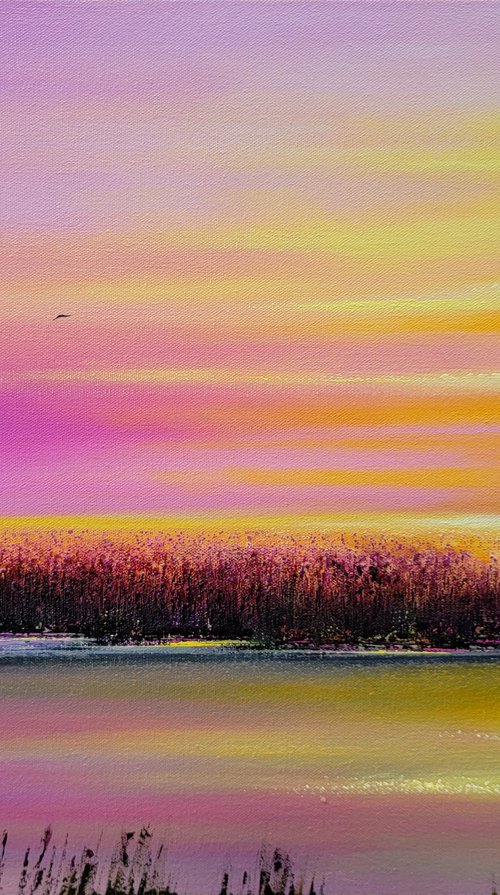 Sunset on the Marsh by Faith Patterson