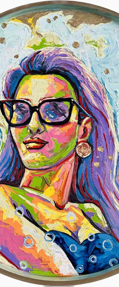 Self portrait by Elena Adele Dmitrenko