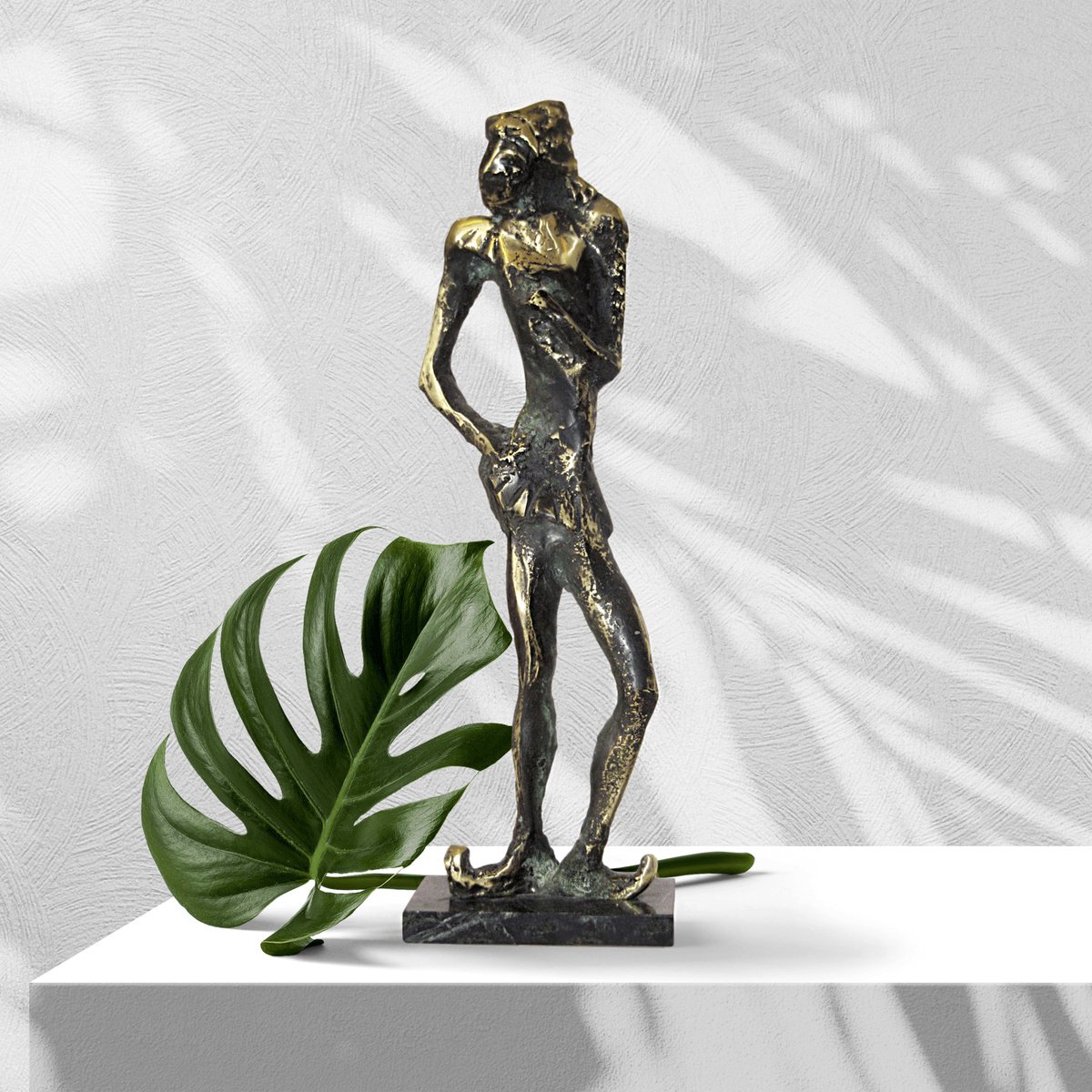 Expressive Bronze Sculpture , Harlequin By Ivan Minekov, 6 X 20, Artwork For Sale On Artfinder