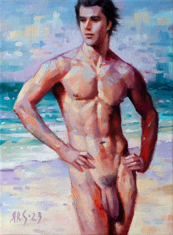 NAKED MAN BY THE SEA #2