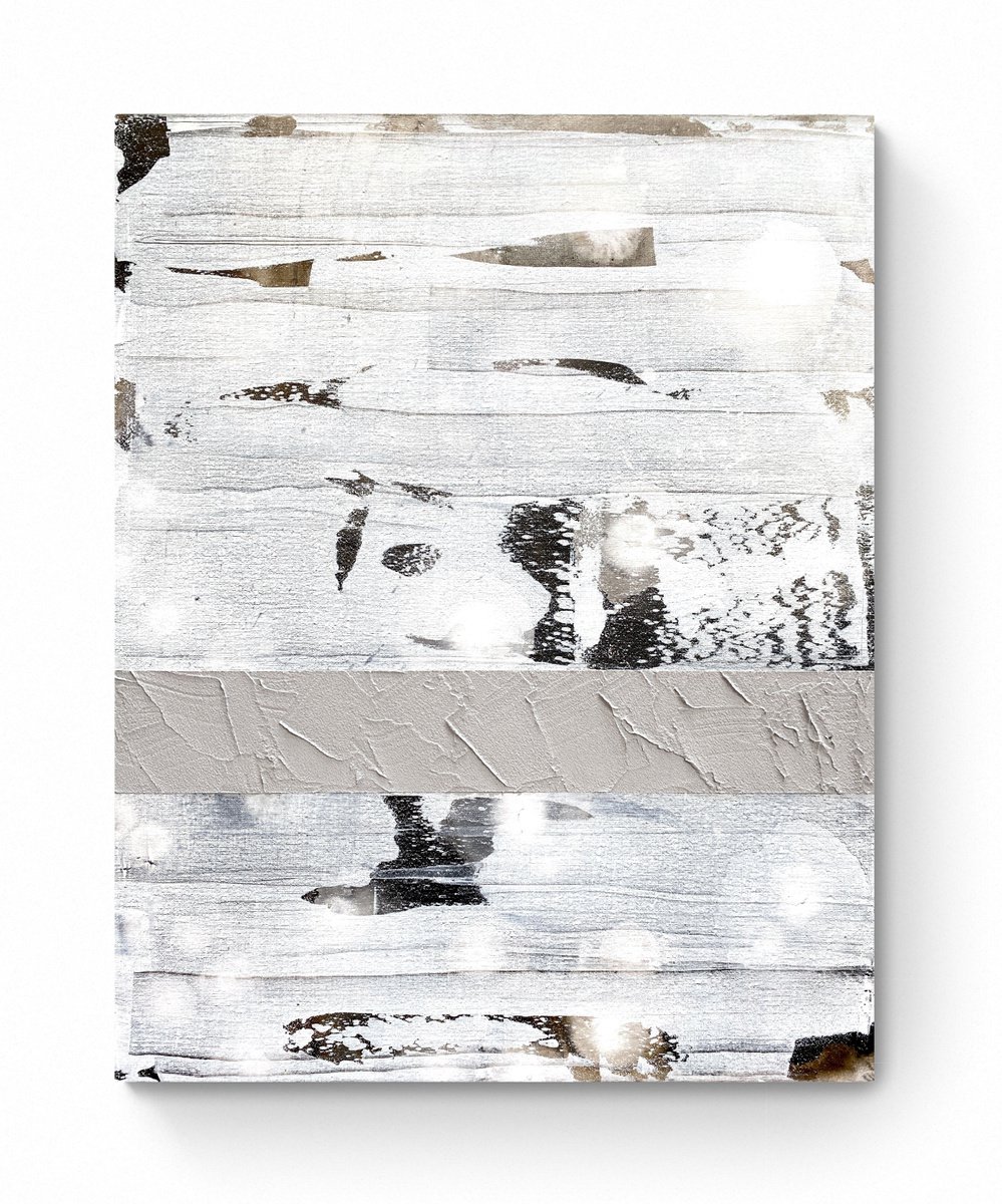 Abstract Painting By Cristina Dalla Valentina, 16 X 20, Woody 7, Original Artwork