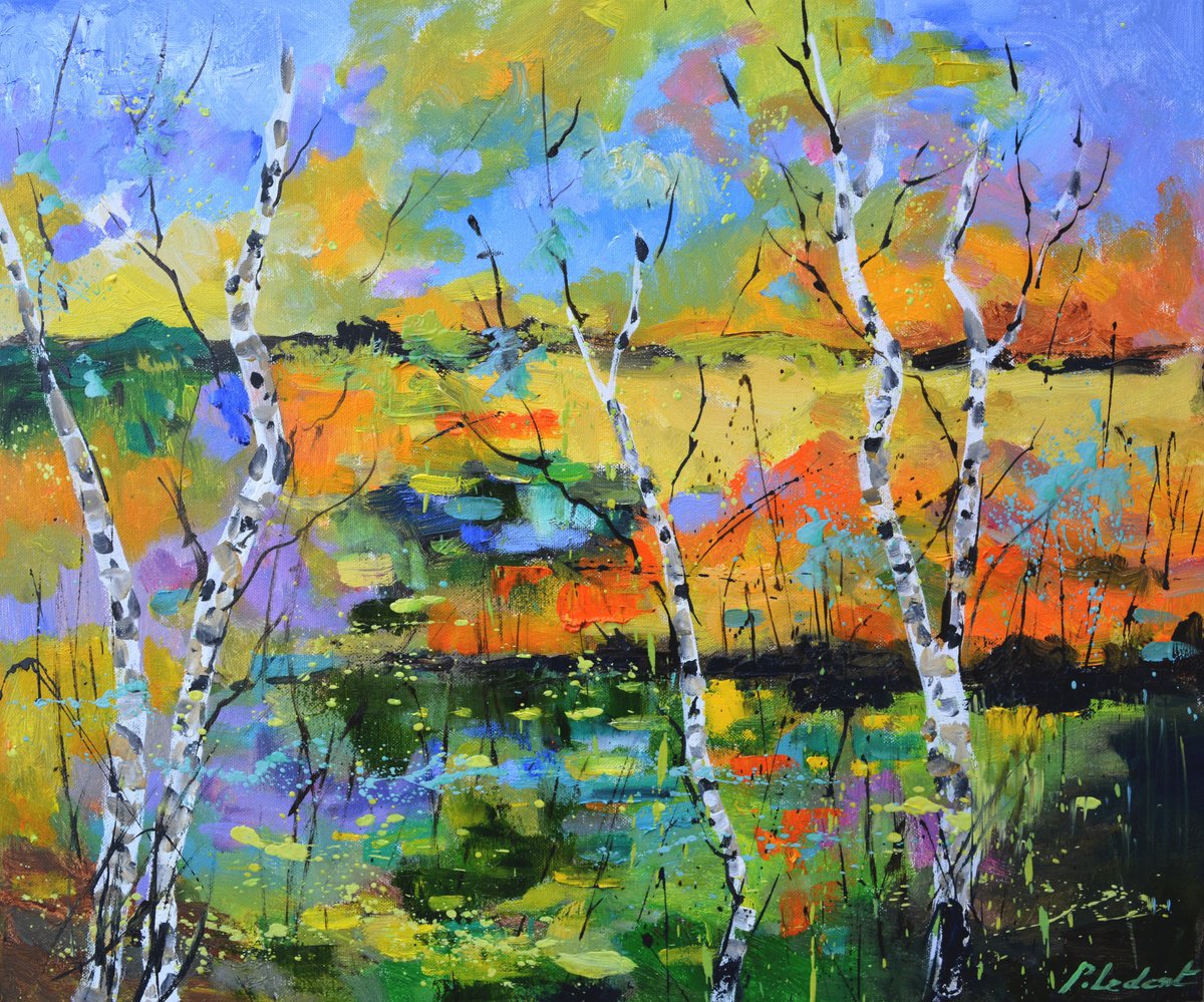 Pol Henry Ledent | Original Oil Painting | The Happy Colours Of Autumn | 60 X 50Cm | Artwork For Sale On Artfinder