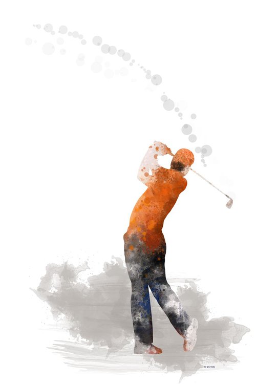 Golfer 1 by Marlene Watson