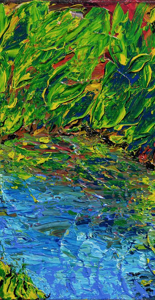 The pond of love by Thierry Vobmann. Abstract .