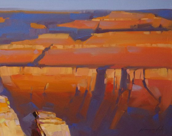 Grand Canyon National Park Handmade oil painting One of a kind Signed Large Size Painting