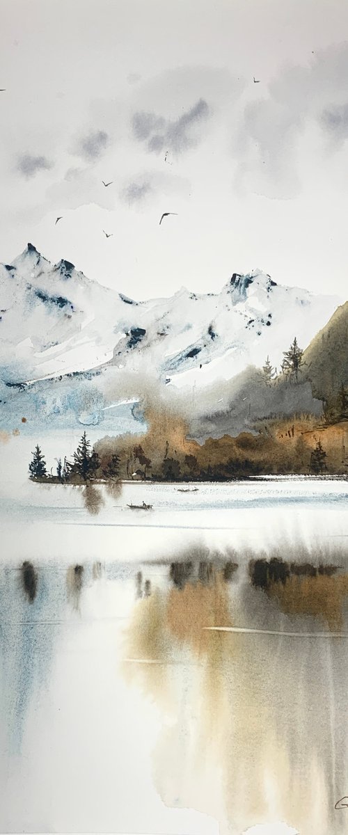 Mountain Lake #2 by Eugenia Gorbacheva