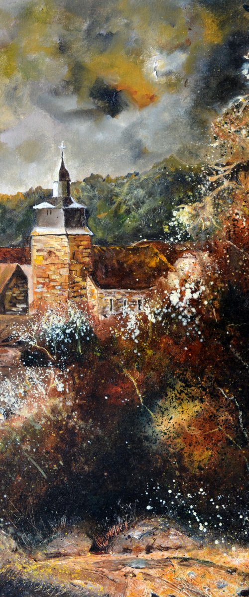 An old village by Pol Henry Ledent