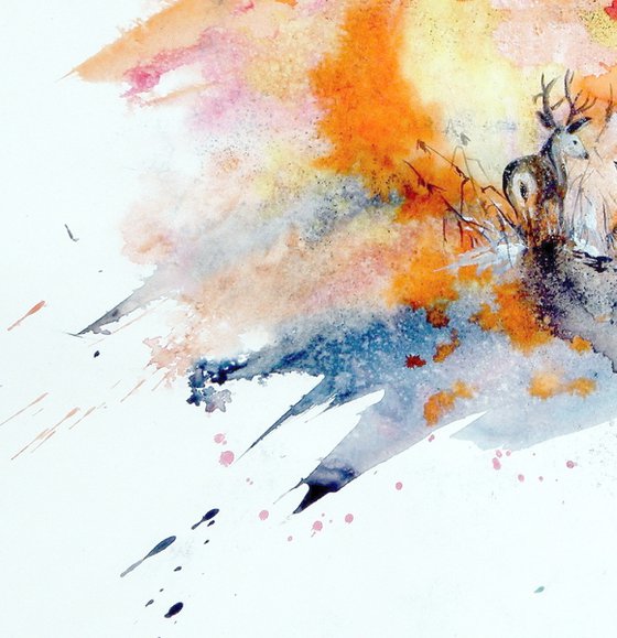 Deer in the fall II