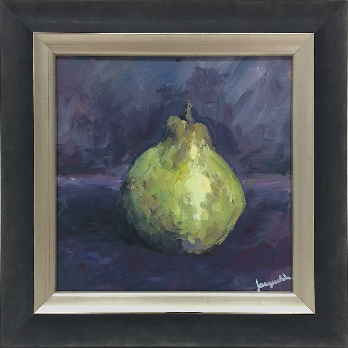 Little pear in purple by Jacqualine Zonneveld
