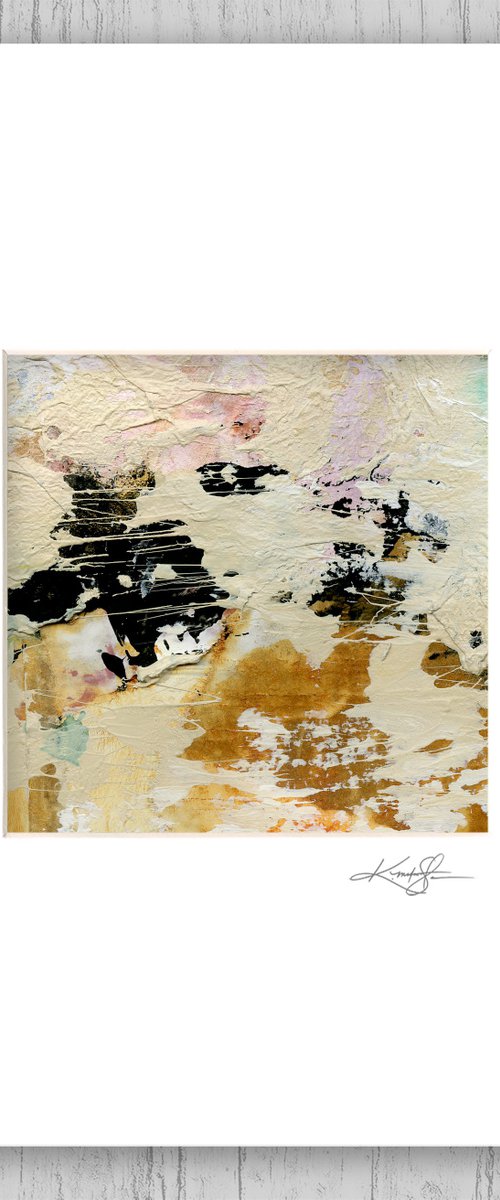 Connective Dance 2 - Highly Textured Abstract Collage Painting by Kathy Morton Stanion by Kathy Morton Stanion
