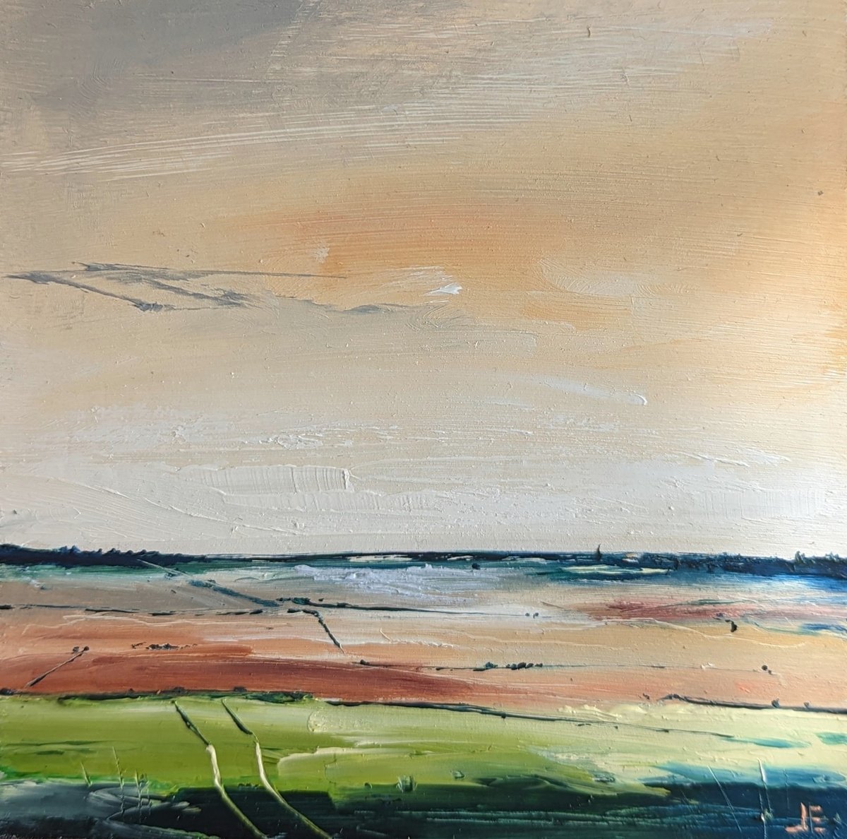 Miniature Abstract Chilterns Landscape #10 by Jo Earl