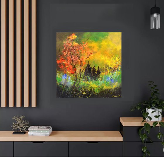 Orange tree in autumn