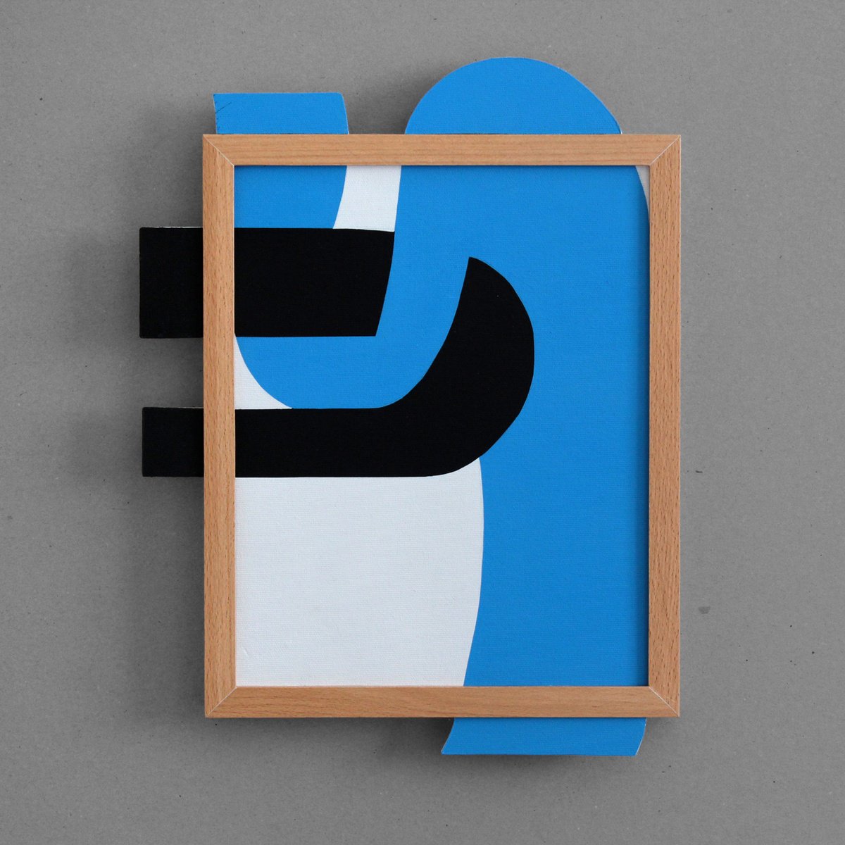 Geometric Abstract Acrylic Painting By Martin Singer, 12 X 16", C2F01-22, Original Artwork