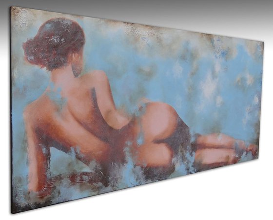 blue nude  (140 x 70 cm)