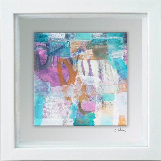 Thinking out loud #4-  Framed ready to hang original abstract