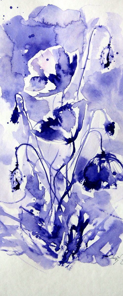 Purple poppies III by Kovács Anna Brigitta