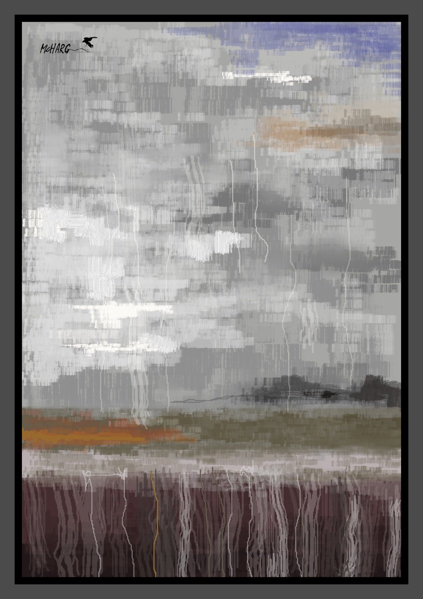 Impressionistic Landscape Painting By Joe Mcharg, 30 X 42, Abstract Landscape #1, Original Artwork