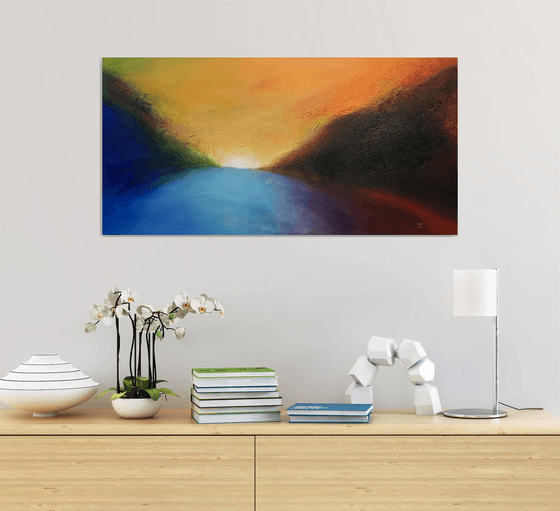 Vivid Horizon - Abstract Landscape