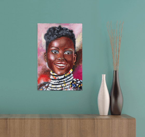Dazzling beauty - african girl portrait