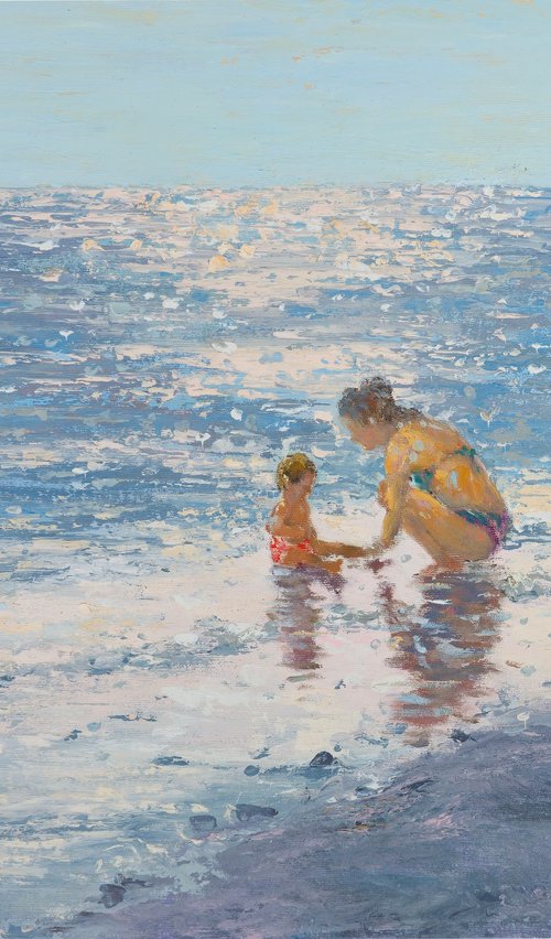 In the waves of the sea by Hrachya Hakobyan