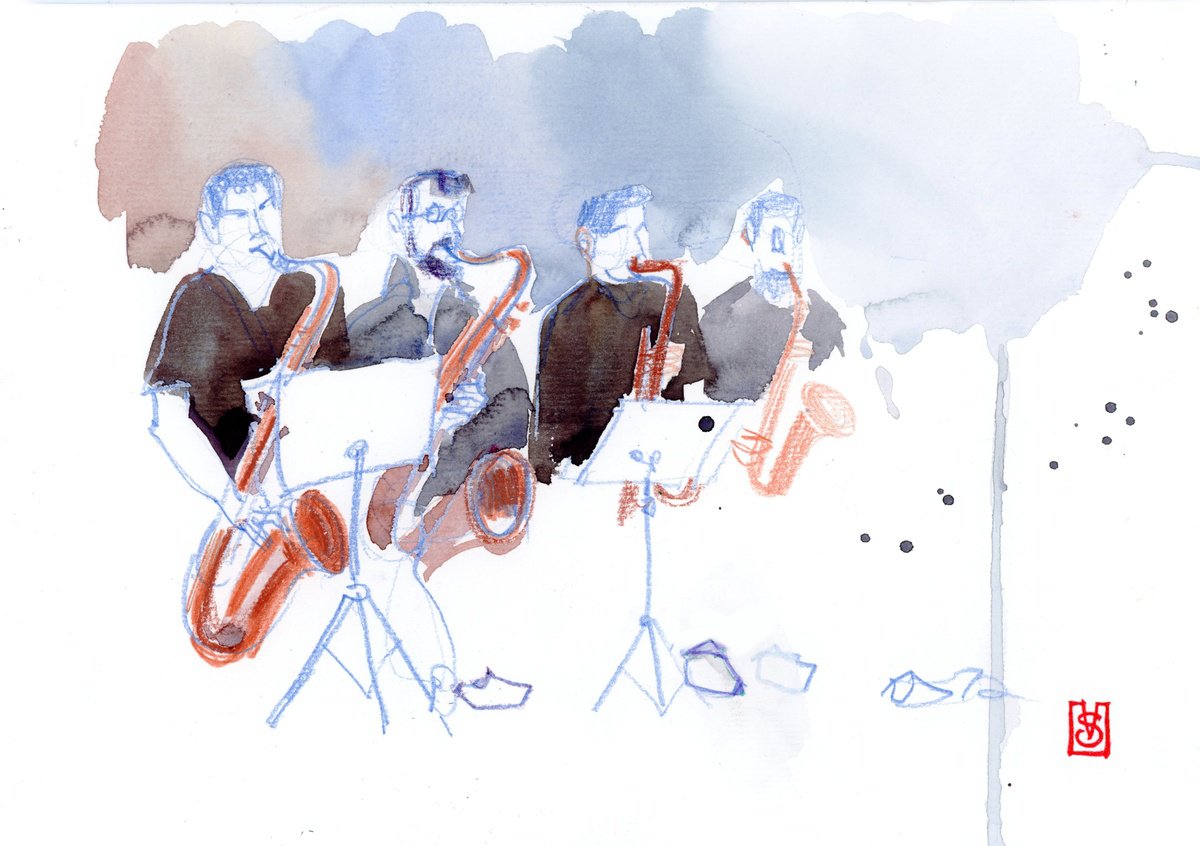 Musicians: Saxophonists by Victoria Sevastyanova
