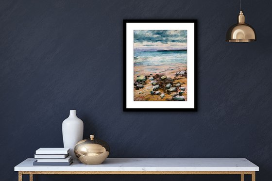 Evening Sky and Rocks