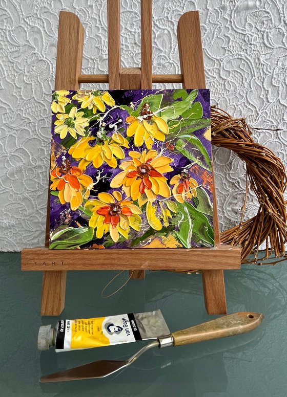 Rudbeckia Flowers Painting